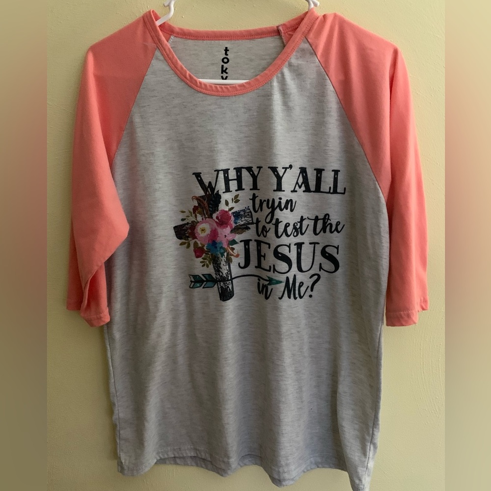 Baseball style tee